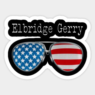 AMERICA PILOT GLASSES ELBRIDGE GERRY Sticker